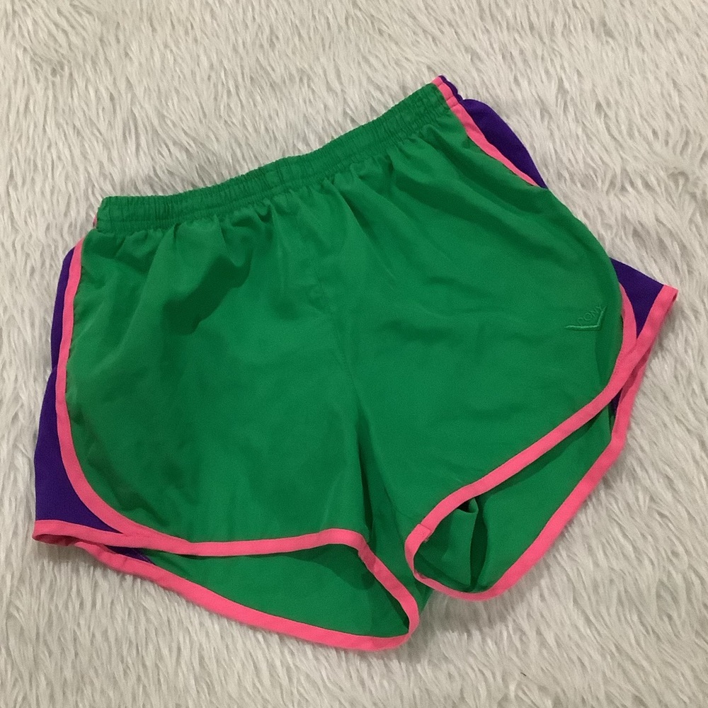 Pony green athletic running shorts